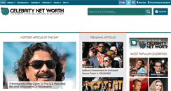 Desktop Screenshot of celebritynetworth.com